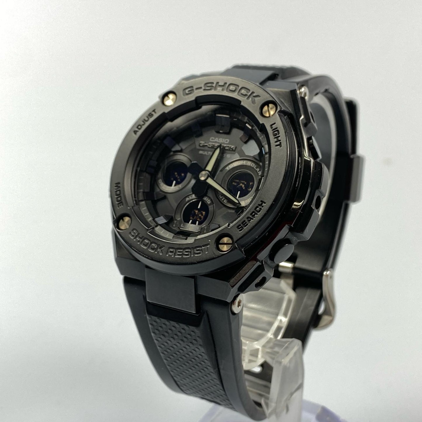 G-SHOCK | ジーショック G-STEEL 腕時計 GST-W300G-1A1JF アナデジ電波ソーラー ブラック【姫路東店】