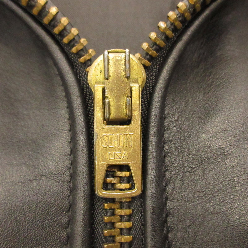 schott | Schott Leather 693 Black Size: 46