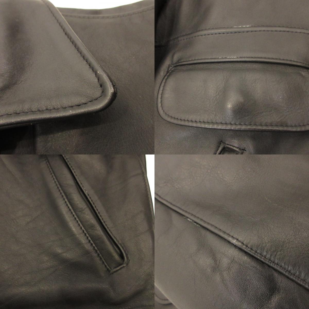 schott | Schott Leather 693 Black Size: 46
