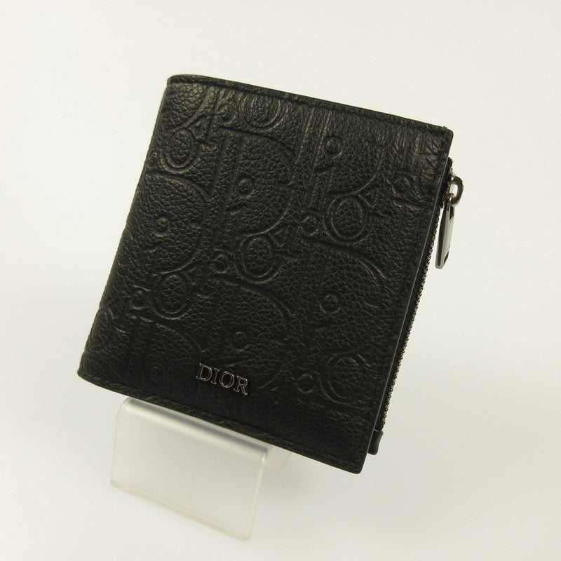 【中古】Dior | ディオール 2つ折りウォレット グラビティ レザー 二つ折り財布 2ESBC339FLG_H00N