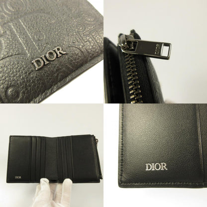 【中古】Dior | ディオール 2つ折りウォレット グラビティ レザー 二つ折り財布 2ESBC339FLG_H00N