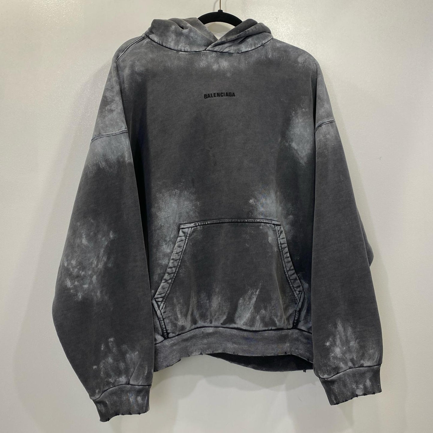 BALENCIAGA | バレンシアガ Medium Fit Hoodie パーカー 767877 プルオーバーパーカー 国内正規品 グレー サイズ：XL【姫路東店】