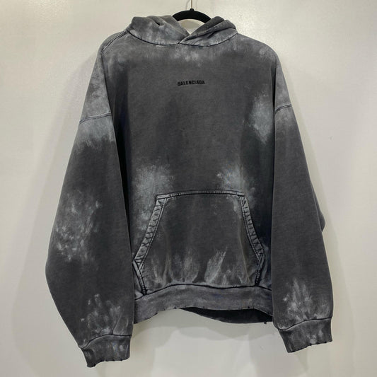 BALENCIAGA | バレンシアガ Medium Fit Hoodie パーカー 767877 プルオーバーパーカー 国内正規品 グレー サイズ：XL【姫路東店】