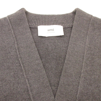 【中古】AMI | アミ メリノウールフェルトニット カーディガン カーディガン UKC367.018 国内正規品 チャコールグレー サイズ：XL