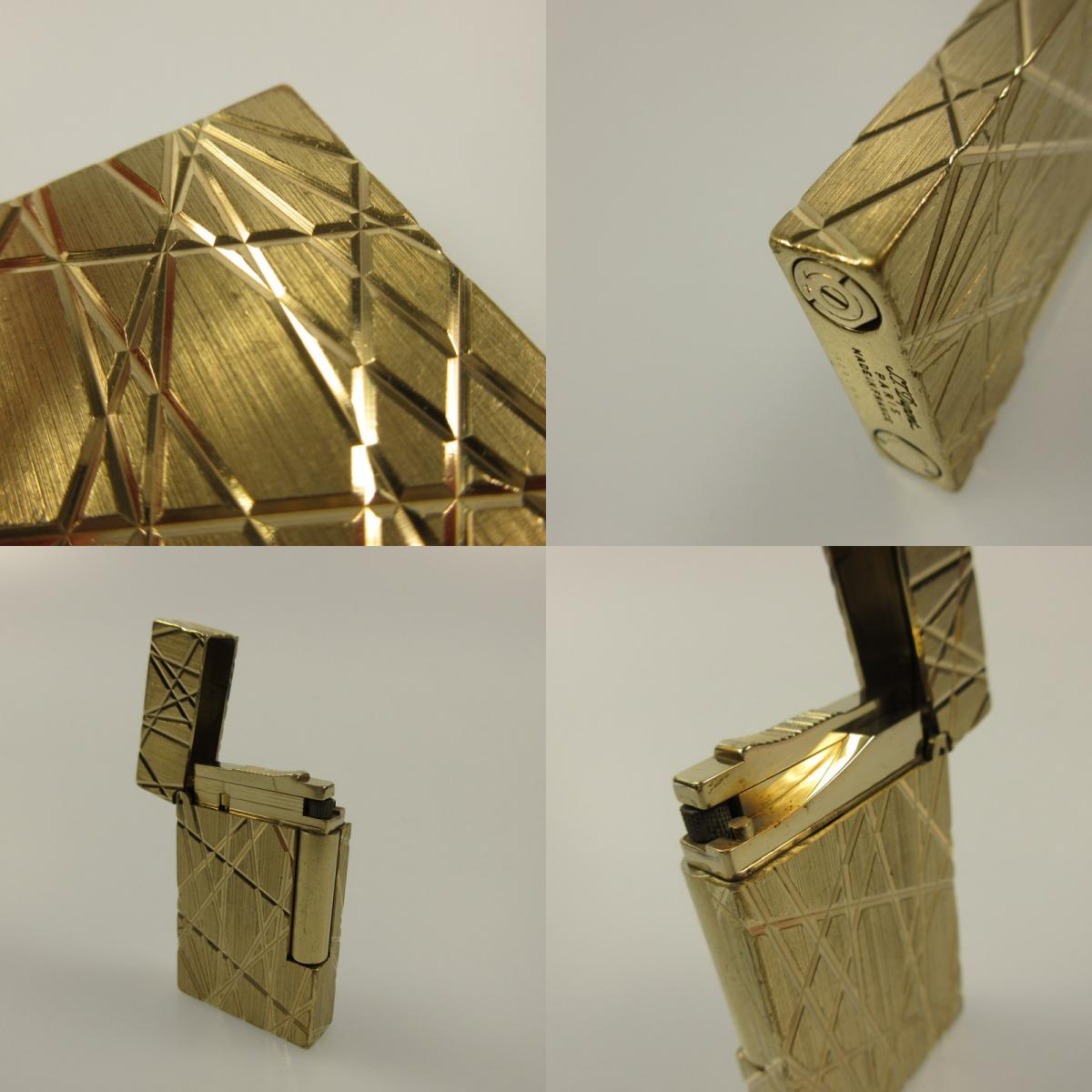 【中古】S.T. Dupont | エスティーデュポン LIGNE2 フェアライン ライター ゴールド