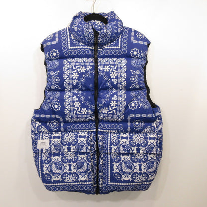 BANDANA DOWN VEST Down Vest 225110 Size: M