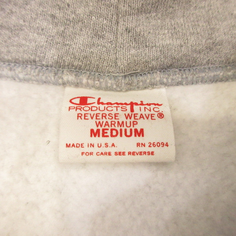 [Used] Champion | Champion Reverse Weave ZIP HOODED Hoodie C5-U102 Gray Size: M