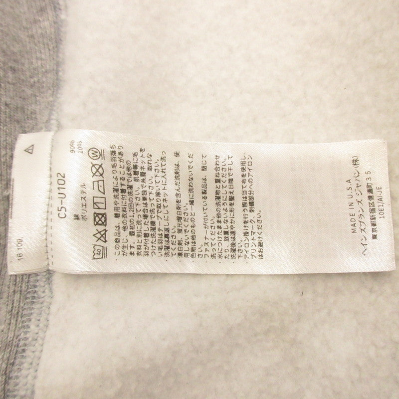 [Used] Champion | Champion Reverse Weave ZIP HOODED Hoodie C5-U102 Gray Size: M