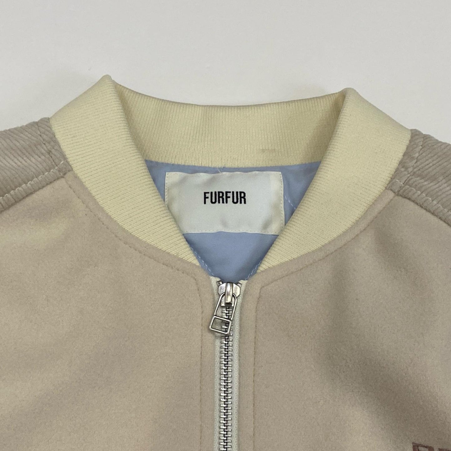 furfur | ファーファー パッチワークスタジャン スタジャン REFJ254033 2025A/W ホワイト【姫路東店】
