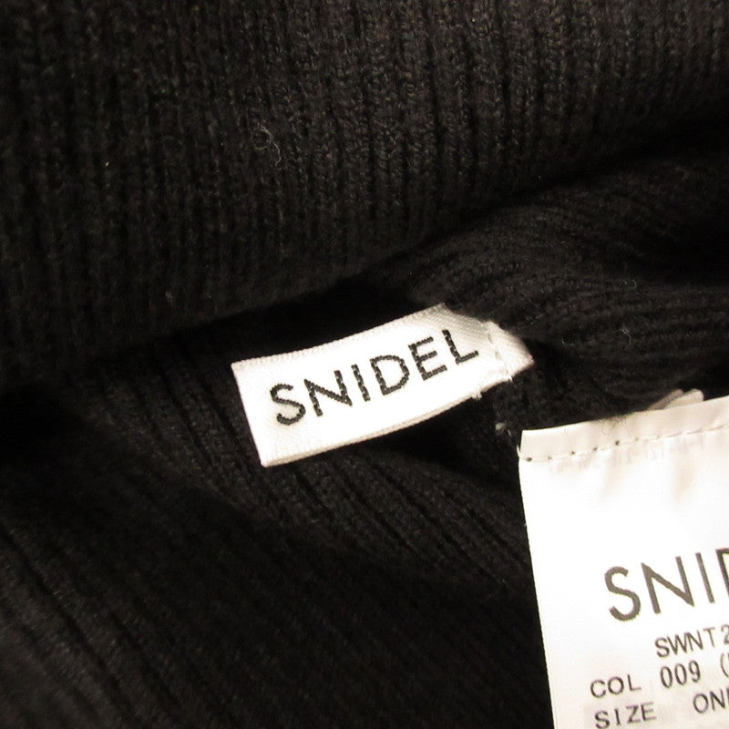 【中古】snidel | スナイデル ニュアンスリボンニットプルオーバー ニット SWNT254225 ｻｲｽﾞ:F ブラック