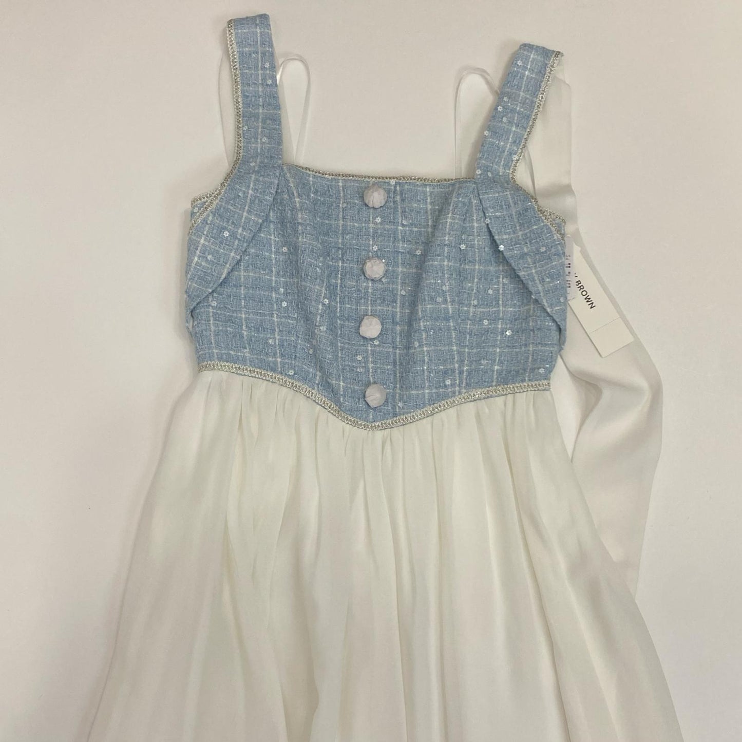 Lily Brown | リリーブラウン ツイードコンビホルターネックワンピース ワンピース LWFO254805 2025S/S ブルー サイズ：1【姫路東店】