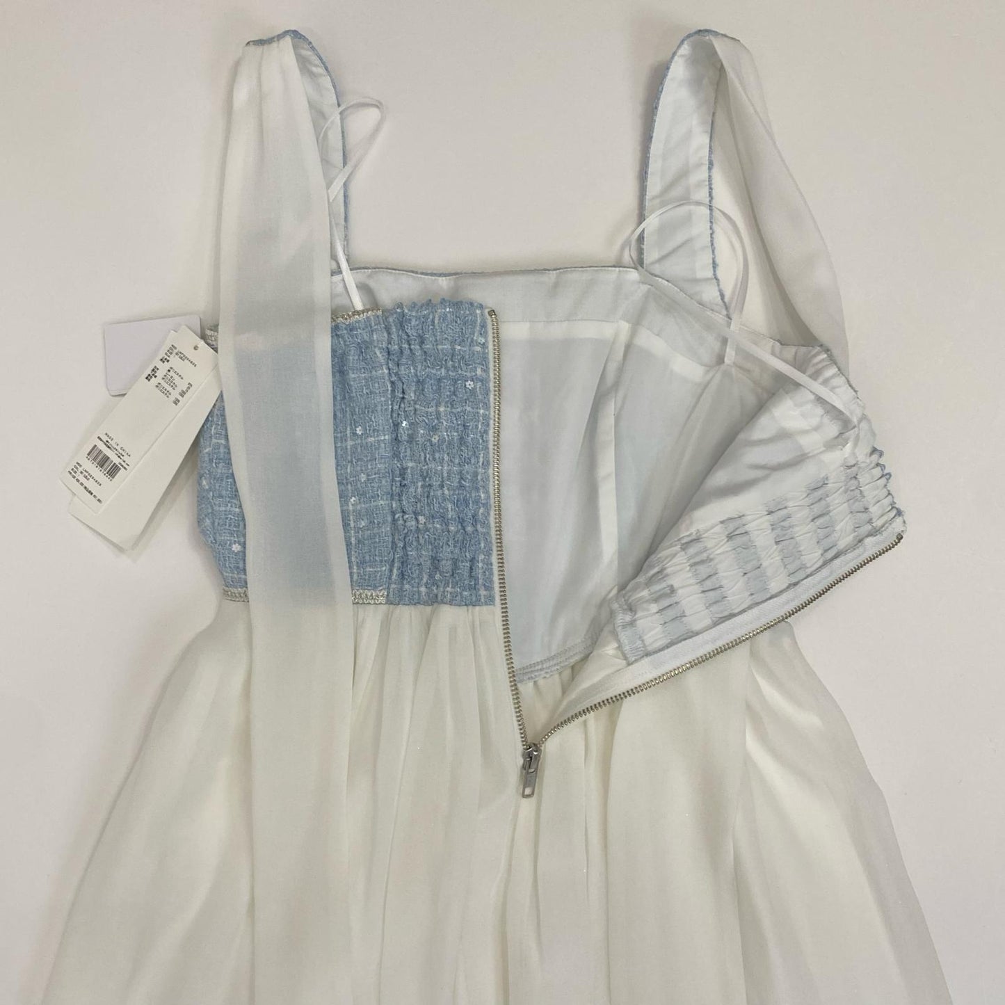 Lily Brown | リリーブラウン ツイードコンビホルターネックワンピース ワンピース LWFO254805 2025S/S ブルー サイズ：1【姫路東店】