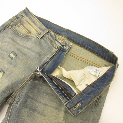 【中古】mnml | ミニマル X162 STRETCH DENIM デニムパンツ ライトブルー サイズ：34
