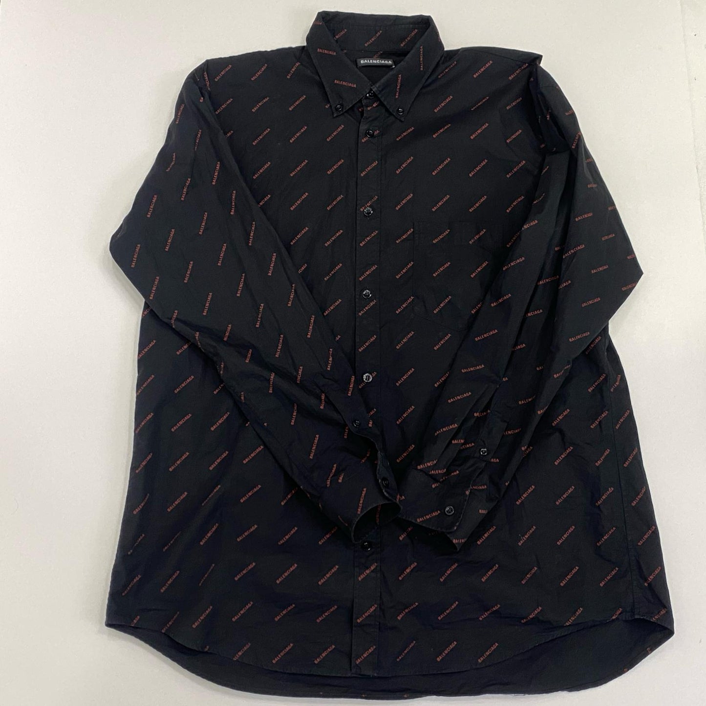 BALENCIAGA | バレンシアガ 長袖シャツ 534333 TBL96 総柄 サイズ：41【姫路東店】