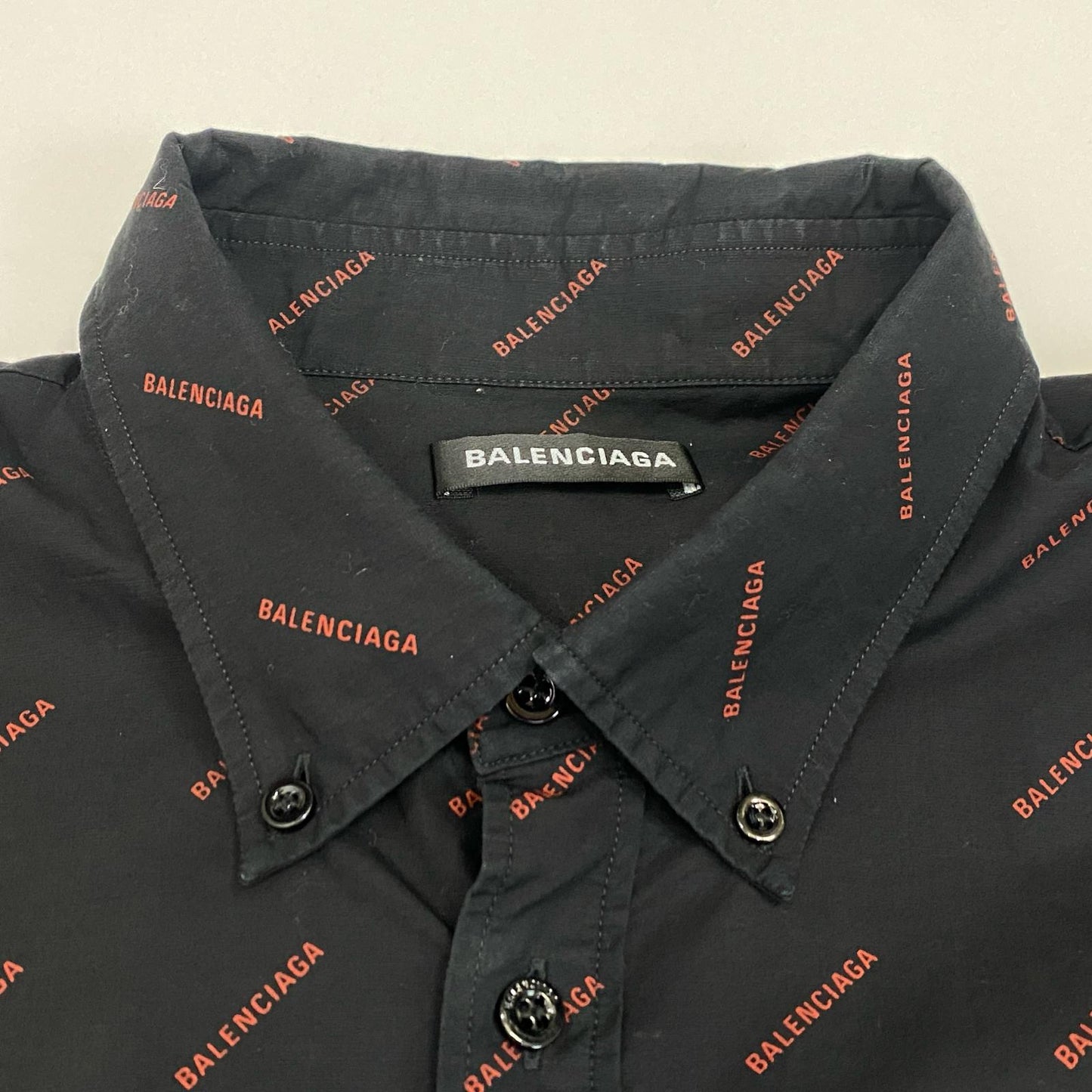 BALENCIAGA | バレンシアガ 長袖シャツ 534333 TBL96 総柄 サイズ：41【姫路東店】