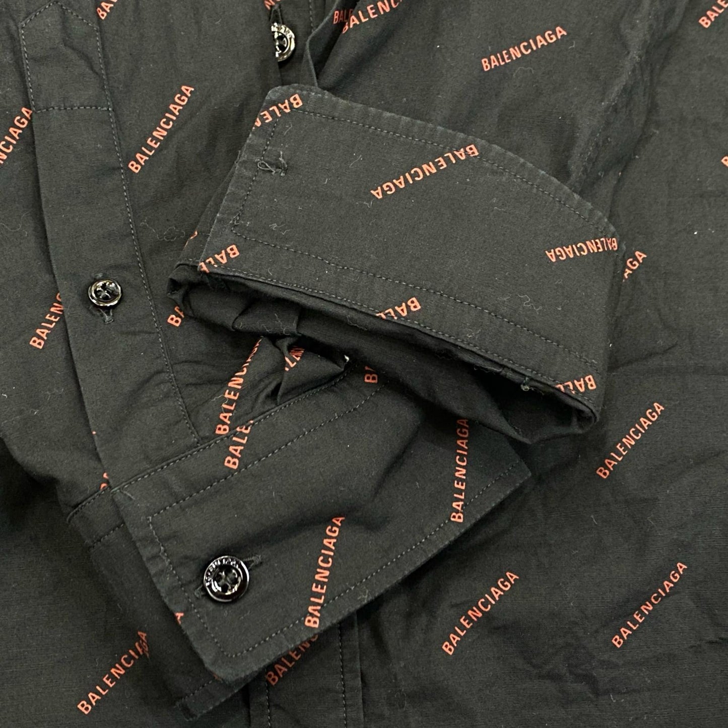 BALENCIAGA | バレンシアガ 長袖シャツ 534333 TBL96 総柄 サイズ：41【姫路東店】