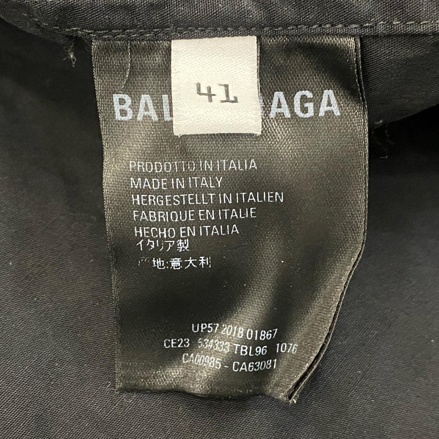 BALENCIAGA | バレンシアガ 長袖シャツ 534333 TBL96 総柄 サイズ：41【姫路東店】