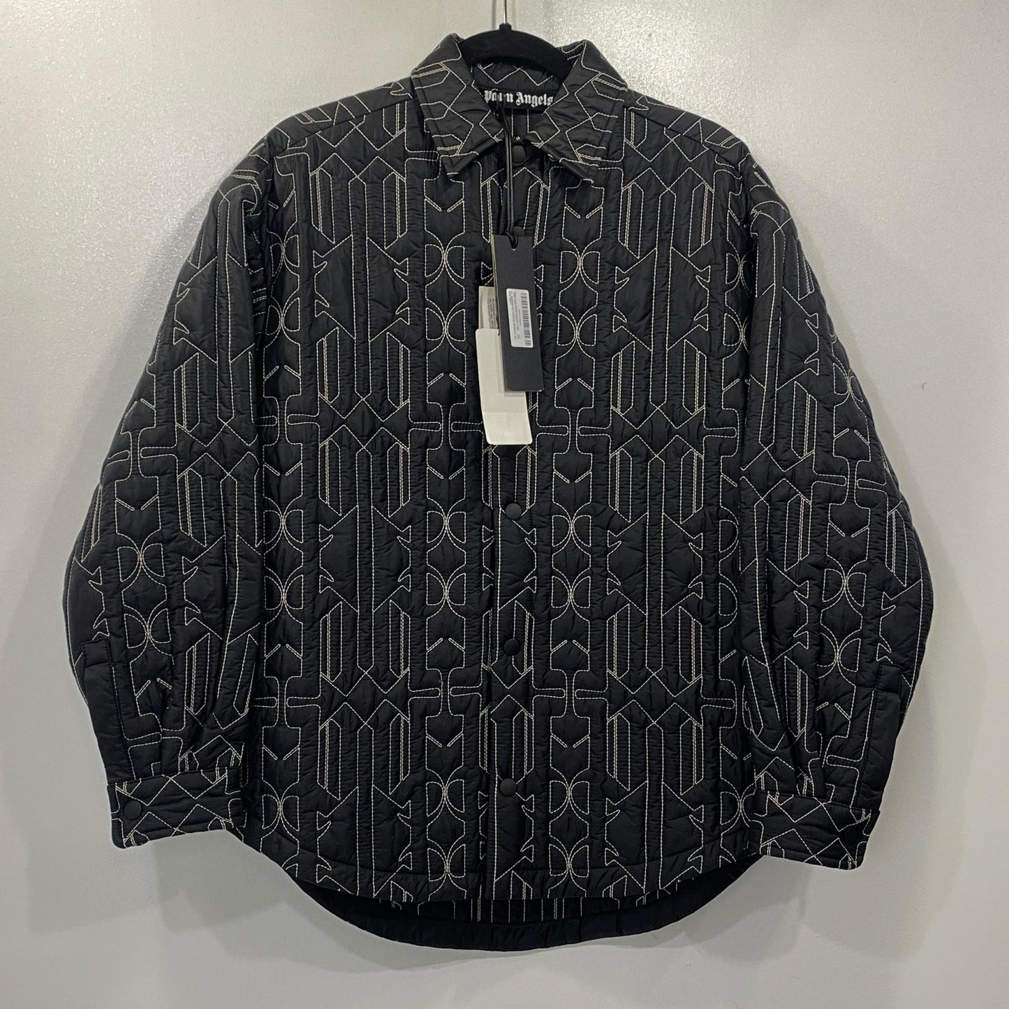Palm Angels | パームエンジェルス All Monogram quilted nylon jacket その他トップス PMEA251E23FAB001 シャツジャケット 2023A/W ブラック サイズ：XS【姫路東店】