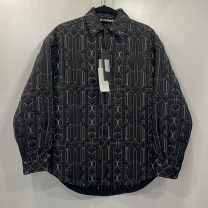 Palm Angels | パームエンジェルス All Monogram quilted nylon jacket その他トップス PMEA251E23FAB001 シャツジャケット 2023A/W ブラック サイズ：XS【姫路東店】