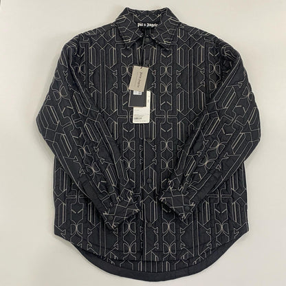Palm Angels | パームエンジェルス All Monogram quilted nylon jacket その他トップス PMEA251E23FAB001 シャツジャケット 2023A/W ブラック サイズ：XS【姫路東店】