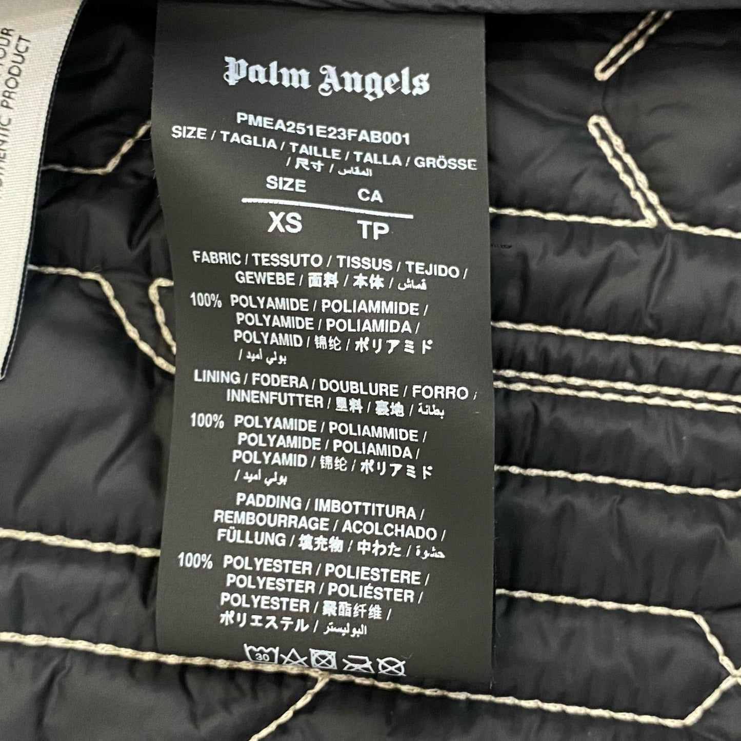 Palm Angels | パームエンジェルス All Monogram quilted nylon jacket その他トップス PMEA251E23FAB001 シャツジャケット 2023A/W ブラック サイズ：XS【姫路東店】