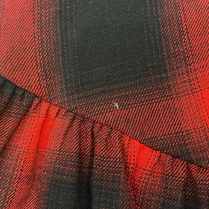 furfur | ファーファー シャツドッキングチェックスカート スカート RWFS254054 2025A/W ｻｲｽﾞ:F レッド【姫路東店】