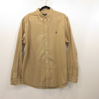 【中古】RALPH LAUREN | ラルフローレン CLASSIC FIT 長袖シャツ ベージュ サイズ：XL