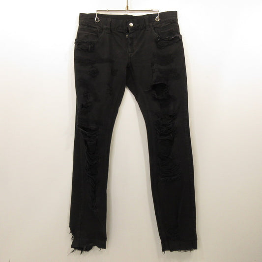 【中古】DOLCE & GABBANA | ドルチェアンドガッバーナ デニムパンツ G46CLT/G9K22 ブラック サイズ：50