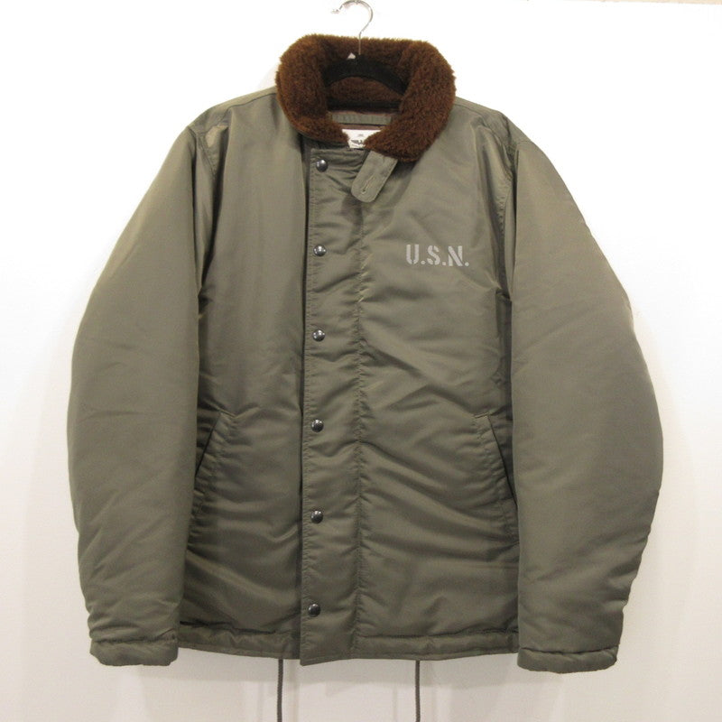 HOUSTON | HOUSTON NYLON N-1 DECK JACKET Military Jacket 51459 Khaki Size: L