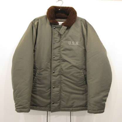 HOUSTON | HOUSTON NYLON N-1 DECK JACKET Military Jacket 51459 Khaki Size: L