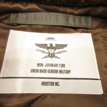 HOUSTON | HOUSTON NYLON N-1 DECK JACKET Military Jacket 51459 Khaki Size: L