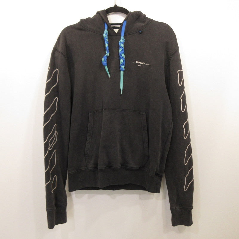OFF-WHITE | OFF-WHITE ABSTRACT ARROWS SLIM HOODIE OMBB034F19E30011 Authentic Domestic Product Black Size: S