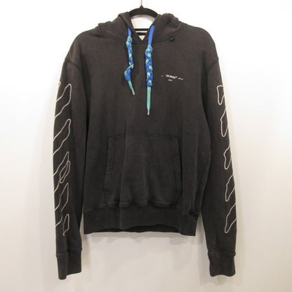 OFF-WHITE | OFF-WHITE ABSTRACT ARROWS SLIM HOODIE OMBB034F19E30011 Authentic Domestic Product Black Size: S