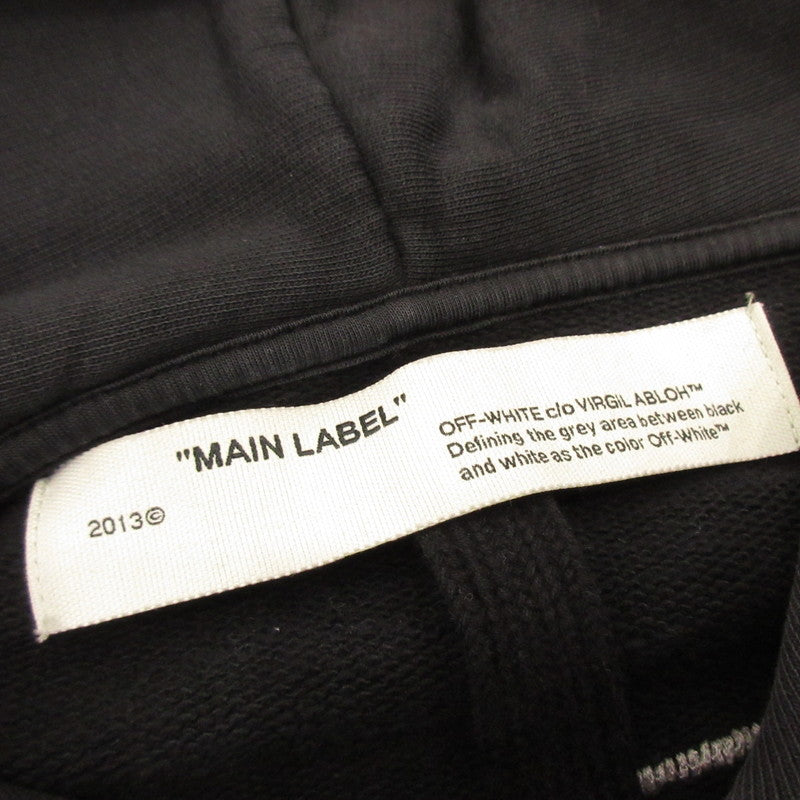 OFF-WHITE | OFF-WHITE ABSTRACT ARROWS SLIM HOODIE OMBB034F19E30011 Authentic Domestic Product Black Size: S