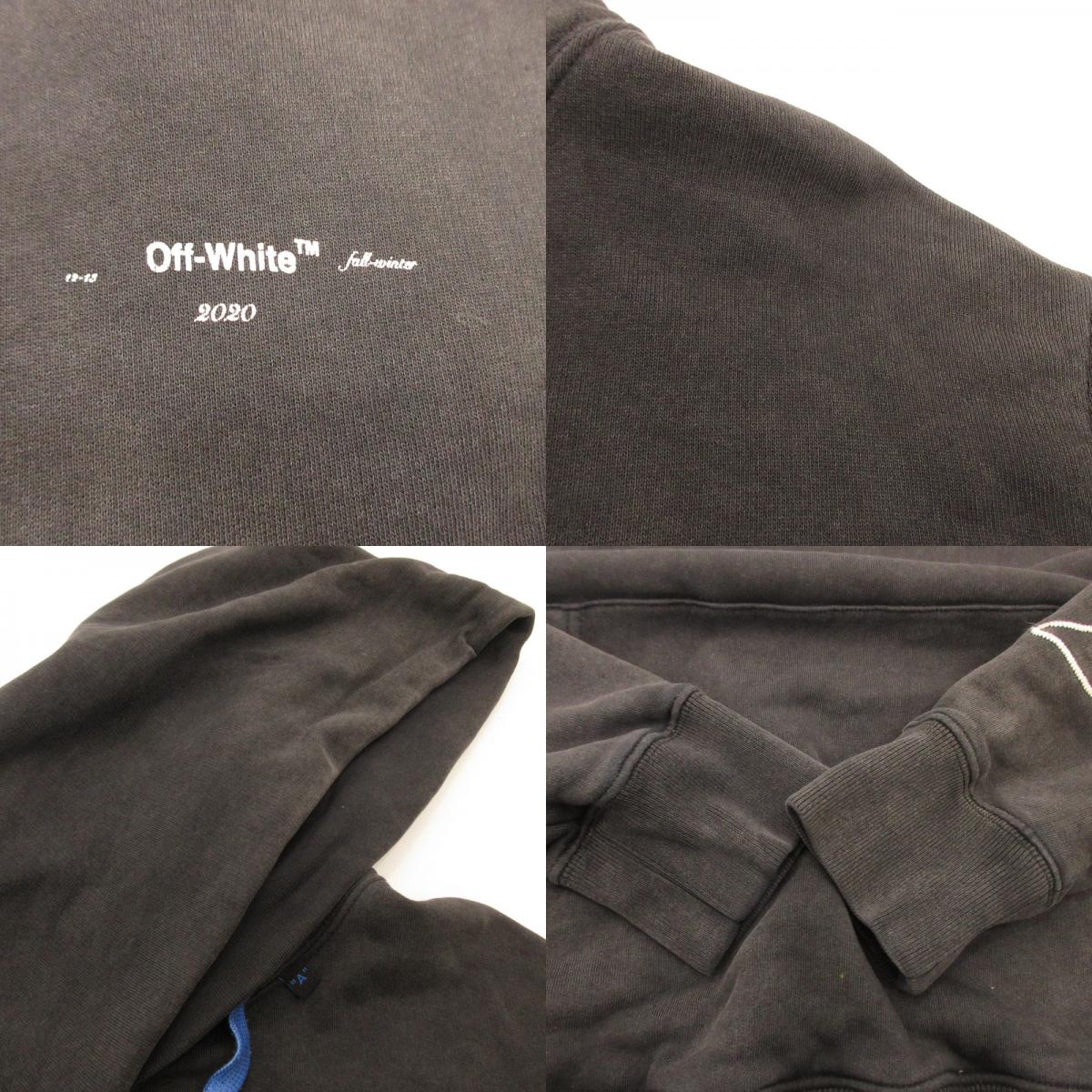 OFF-WHITE | OFF-WHITE ABSTRACT ARROWS SLIM HOODIE OMBB034F19E30011 Authentic Domestic Product Black Size: S