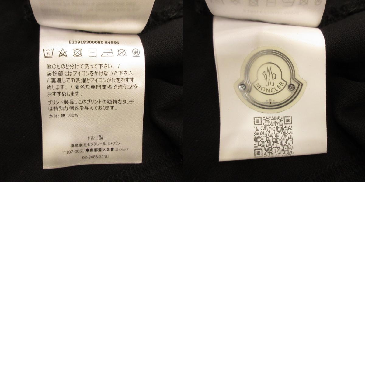 MONCLER | Moncler POLO MANICA CORTA Polo Shirt E209L8300080 ×Palm Angels/Domestic Authentic Black Size: L