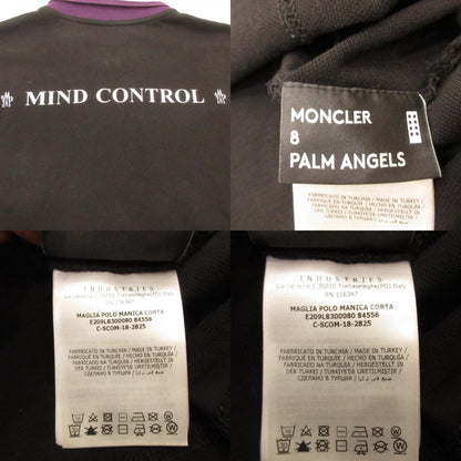MONCLER | Moncler POLO MANICA CORTA Polo Shirt E209L8300080 ×Palm Angels/Domestic Authentic Black Size: L