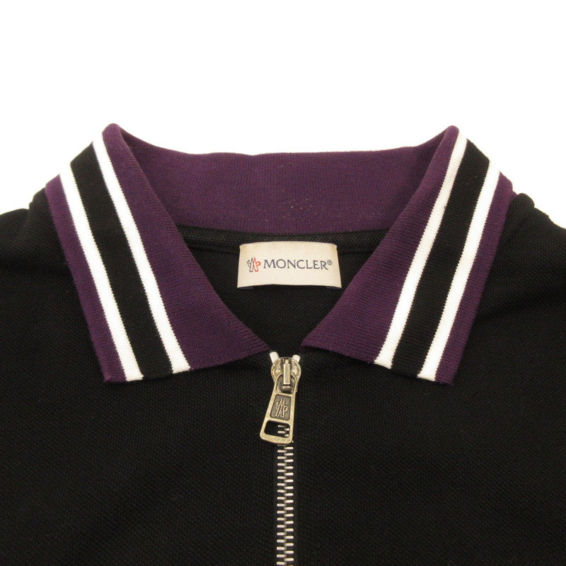 MONCLER | Moncler POLO MANICA CORTA Polo Shirt E209L8300080 ×Palm Angels/Domestic Authentic Black Size: L