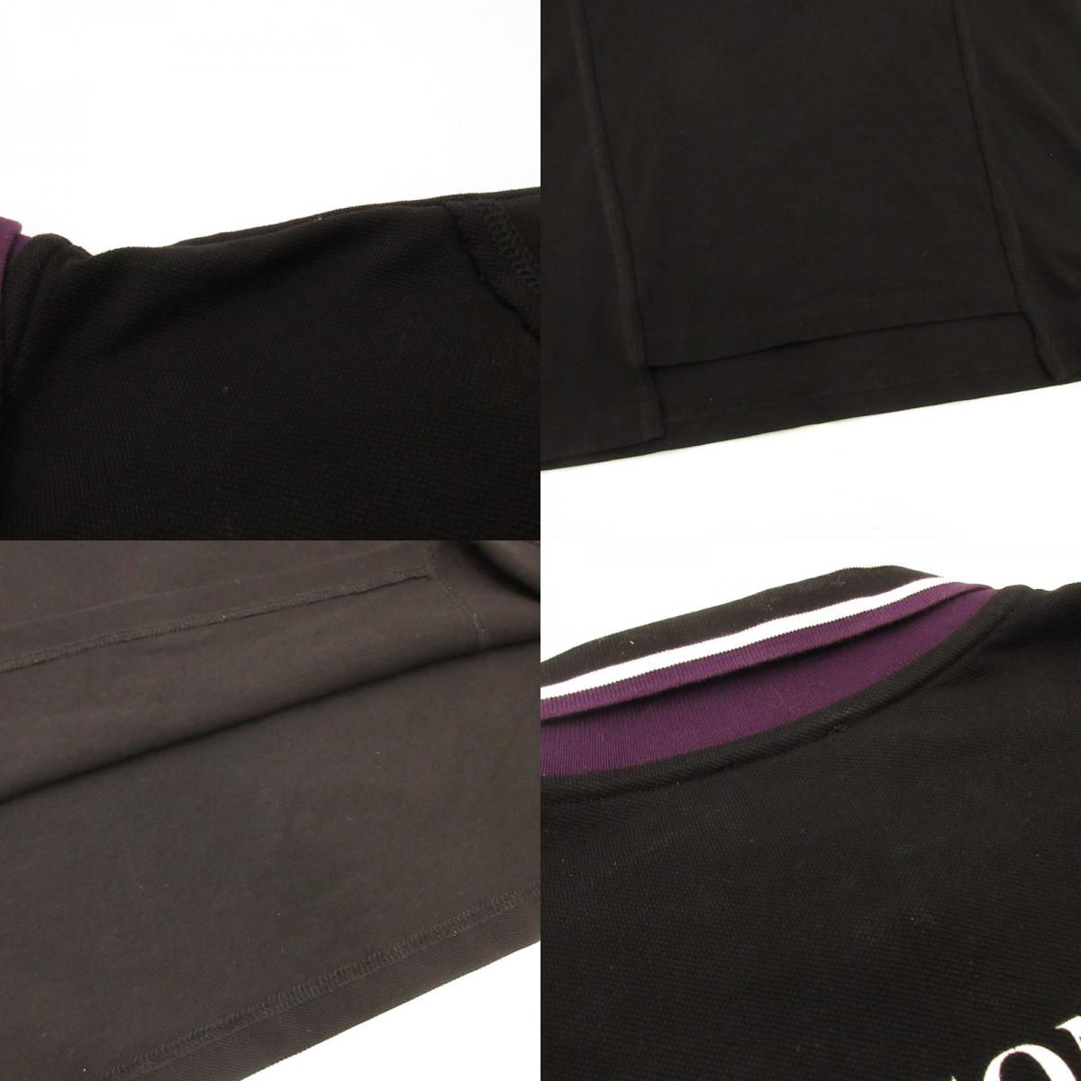 MONCLER | Moncler POLO MANICA CORTA Polo Shirt E209L8300080 ×Palm Angels/Domestic Authentic Black Size: L
