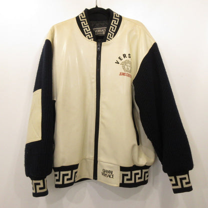 VERSACE | VERSACE Varsity Jacket White Size: Unknown