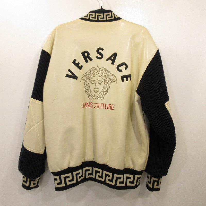 VERSACE | VERSACE Varsity Jacket White Size: Unknown