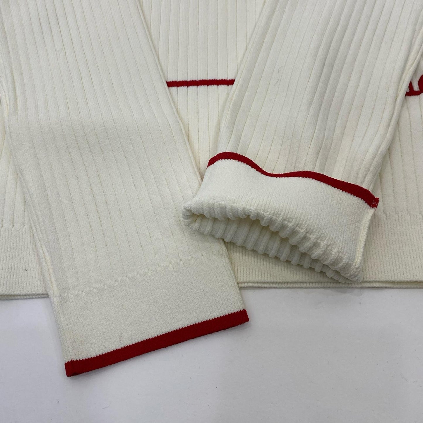 Valentino | ヴァレンチノ Embroidered Logo Ribbed Jumper ニット TB3KC10T58A 2020AW ホワイト サイズ：M【姫路東店】