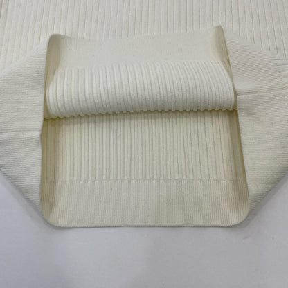 Valentino | ヴァレンチノ Embroidered Logo Ribbed Jumper ニット TB3KC10T58A 2020AW ホワイト サイズ：M【姫路東店】