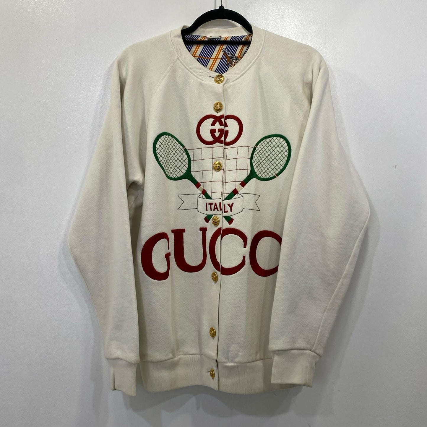 GUCCI | Gucci Gucci Tennis Cardigan 581165 White Size: XS