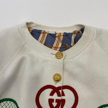 GUCCI | Gucci Gucci Tennis Cardigan 581165 White Size: XS