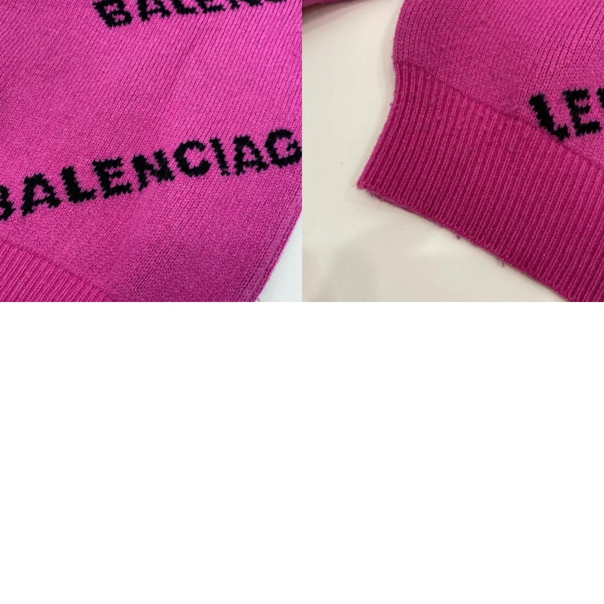 BALENCIAGA | Balenciaga Jacquard Logo Knit 510243 Pink Size: 34