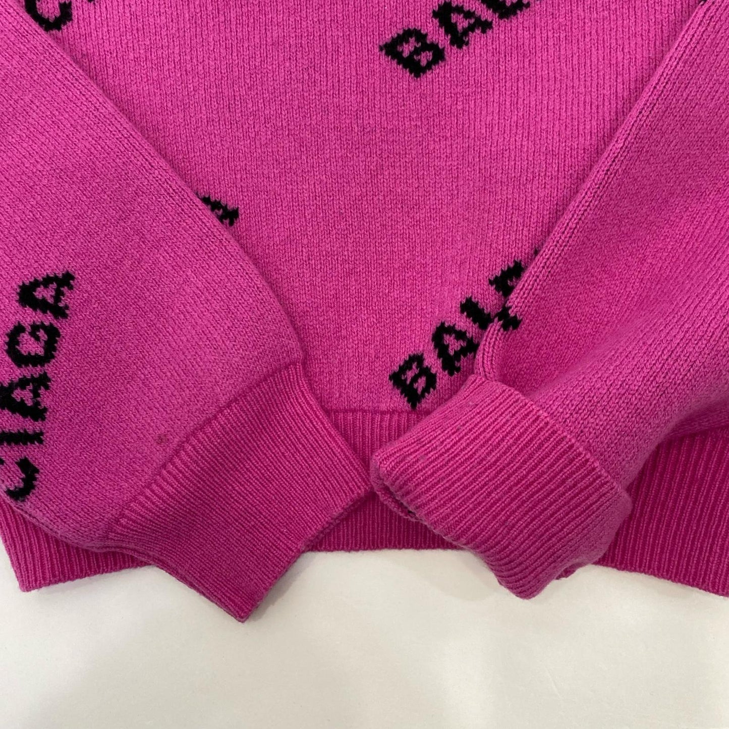 BALENCIAGA | Balenciaga Jacquard Logo Knit 510243 Pink Size: 34
