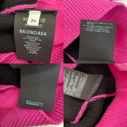 BALENCIAGA | Balenciaga Jacquard Logo Knit 510243 Pink Size: 34