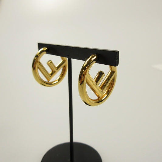 【中古】FENDI | フェンディ エフイズフェンディ ピアス ゴールド