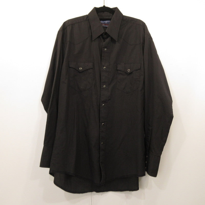 Wrangler | Wrangler Western Long Sleeve Shirt Year: 80s Black